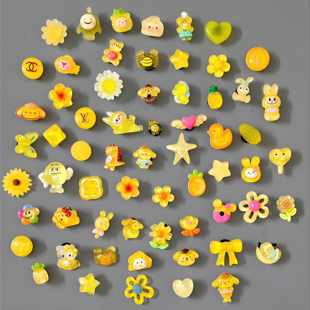 Set Charm Vàng Chanh Lemon Cute Hoa Quả Kẹo Ngọt Mini Dễ Thương Gắn Dép Crocs Trang Trí DIY Xinh Xắn Hot Trend 2026