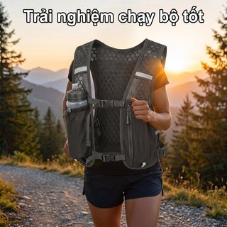 Áo chạy bộ polyester phản quang, chống nước, nhẹ và thoáng khí