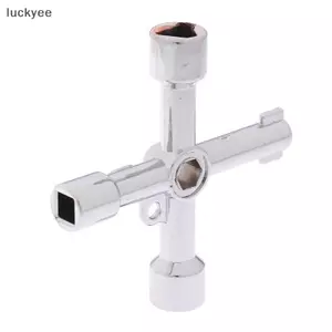 Luckyew Chìa Khóa Tiện Ích 4 Chiều Cho Điện Nước Đồng Hồ Khí Hộp Tủ Tủ Mở Chìa Khóa TQ