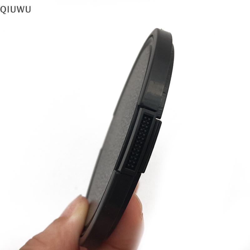 QIUWU 39 40.5 43 46 49 52 55 58 62 67 72 77 82 86 95 105mm Nắp ống kính máy ảnh Nắp bảo vệ ống kính Nắp trước cho ống kính DSLR Canon Nikon.