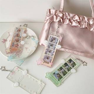 [pengtao23] Hộp đựng thẻ Photocard Fourpartment Ngôi sao dễ thương Hộp đựng thẻ Acrylic Hình ảnh thần tượng Màn hình hiển thị Thẻ bảo vệ Mặt dây chuyền DIY Trang trí Quà tặng [có sẵn]