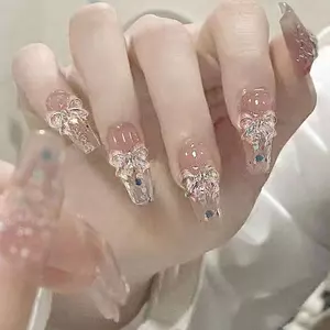 Móng Tay Đeo Móng Tay Dán Móng Tay Chiều Dài Vừa Cao Cấp Pure Desire Phong Cách Miếng Dán Móng Tay Làm Trắng Da Sinh Viên Dụng Cụ Làm Móng Tay