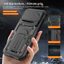 Dành Cho iPhone 16 Pro Max 16e 17e 17 Không Khí Chống Sốc Giáp Chắc Chắn Ốp Lưng Trượt Camera Bảo Vệ Đẩy Kéo Chân Đế Bao
