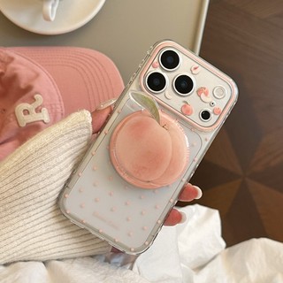 [Sheren] Ốp điện thoại Girl Heart Fresh Peach Thích hợp cho i17 16 15 14 13 12 11 pro max Vỏ bảo vệ chống sốc