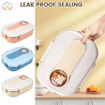 Hộp Đựng Thực Phẩm Với 4 Ngăn Bát Canh Thìa Và Đũa Hộp Đựng Thực Phẩm Inox 304 1500ml Hộp Bảo Quản Thực Phẩm Chống Rò Rỉ Bữa Ăn Chuẩn Bị Hộp Đựng Thực Phẩm Có Thể Tái Sử Dụng SHOPTTKC0223