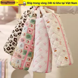 Túi đựng máy sấy tóc SNUGHOUSE, có tay cầm Túi đựng máy uốn tóc dung tích lớn, bông mềm mại dễ thương chống bụi mang theo cho du lịch