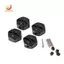 Bộ chuyển đổi nâng cấp xe RC Lục giác 12mm cho xe tải Mini 1 / 18 Bộ phận nâng cấp xe RC màu đen