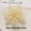 OLVIDO Organza Hoa, Chất Liệu Organza Vải Hoa Phụ Kiện DIY, Hình Hoa Thanh Lịch Màu Hồng Quần Áo Phụ Kiện Đám Cưới