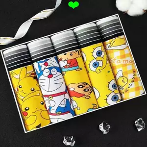 Quần Lót Nam Bé Trai Thanh Thiếu Niên Bé Trai Học Sinh Boxer Hợp Thời Trang Cá Tính Hoạt Hình Giữa Eo Thoáng Khí Boxer Quần Đùi