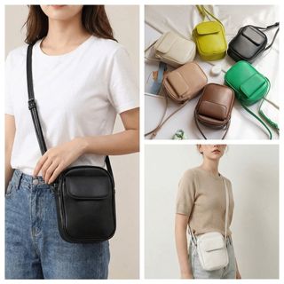 Túi xách nữ có kế hoạch, Túi đeo vai vuông màu trơn, Túi đeo chéo công suất lớn bền bỉ thời trang bền bỉ hàng ngày