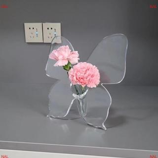 [NA] Bình hoa Acrylic bướm trong suốt Phụ kiện sắp xếp hoa ba chiều Bình bướm Trang trí nhà cửa MỚI