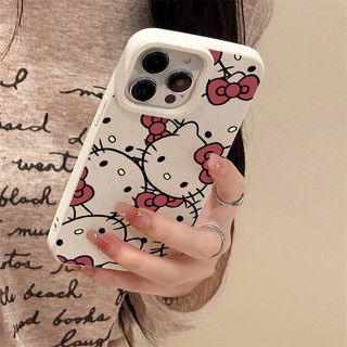 Ốp Lưng IPhone 16 13 11 15 12 14ProMax 7 8Plus XR X XS Max Kitty Bowknot Thân Thiện Với Môi Trường Có Thể Phân Hủy