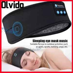 Tai nghe Bluetooth OLVIDO, Tai nghe ngủ không dây đàn hồi, Tai nghe Bluetooth có thể sạc lại Băng đô khi ngủ