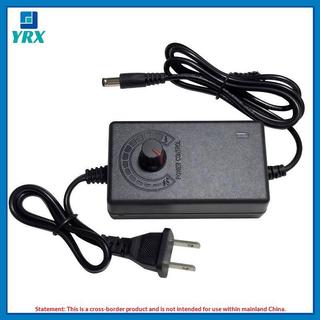 YRX 1 Cái Phích Cắm US Không Màn Hình Hiển Thị Điện Áp Điều Chỉnh Bộ Chuyển Đổi Nguồn Điện AC Sang DC 3V-12V 2A / 3-24V 1A Bộ Chuyển Đổi Đa Năng.