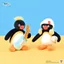 pingu Penguin Dòng Nhạc Mặt Dây Chuyền Búp Bê Nhỏ Schoolbag Mặt Dây Chuyền Sang Trọng Móc Khóa Quà Tặng