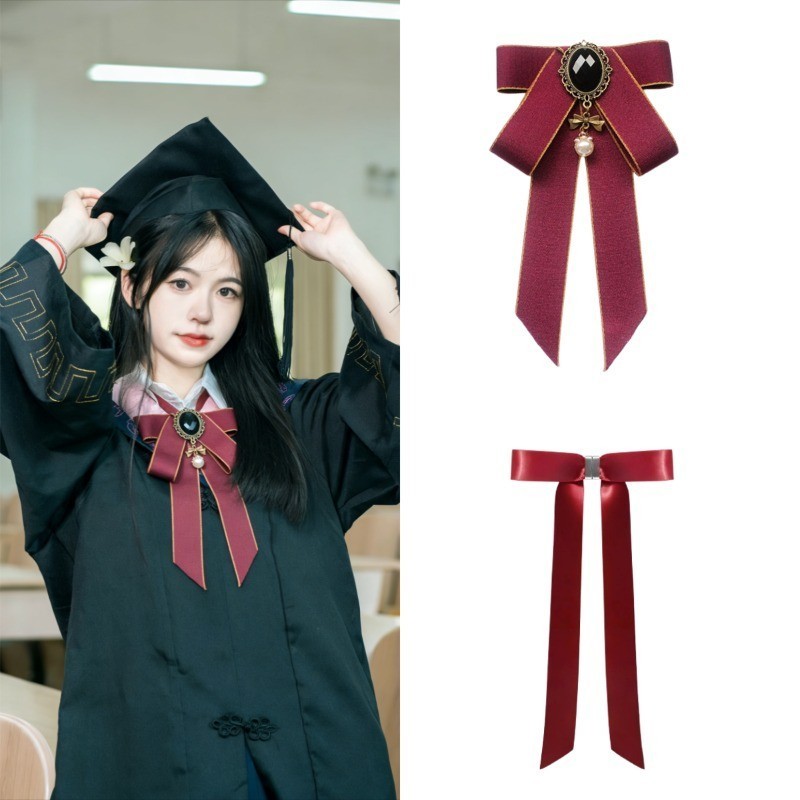 Nơ áo Kiểu Học đường đen, Kẹp áo Cho đồng Phục, áo Sơ Mi, Phụ Kiện Chụp ảnh Tốt Nghiệp