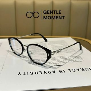 Kính mắt mèo nữ đổi màu GENTLE MOMENT gọng kim loại chống ánh sáng xanh chống tia UV GMK239