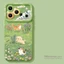 Ốp điện thoại hình động vật dễ thương Spring Green Park cho iPhone 17 16 15 14 13 12 11 Pro Max X Xr Xs Max 7 8 Plus SE2020