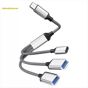 Cáp chia USB Bộ chia nguồn dữ liệu Bộ chuyển đổi chia nguồn USB C Bộ chuyển đổi điện thoại cáp OTG, cho điện thoại Máy tính bảng máy tính xách tay, Dễ sử dụng