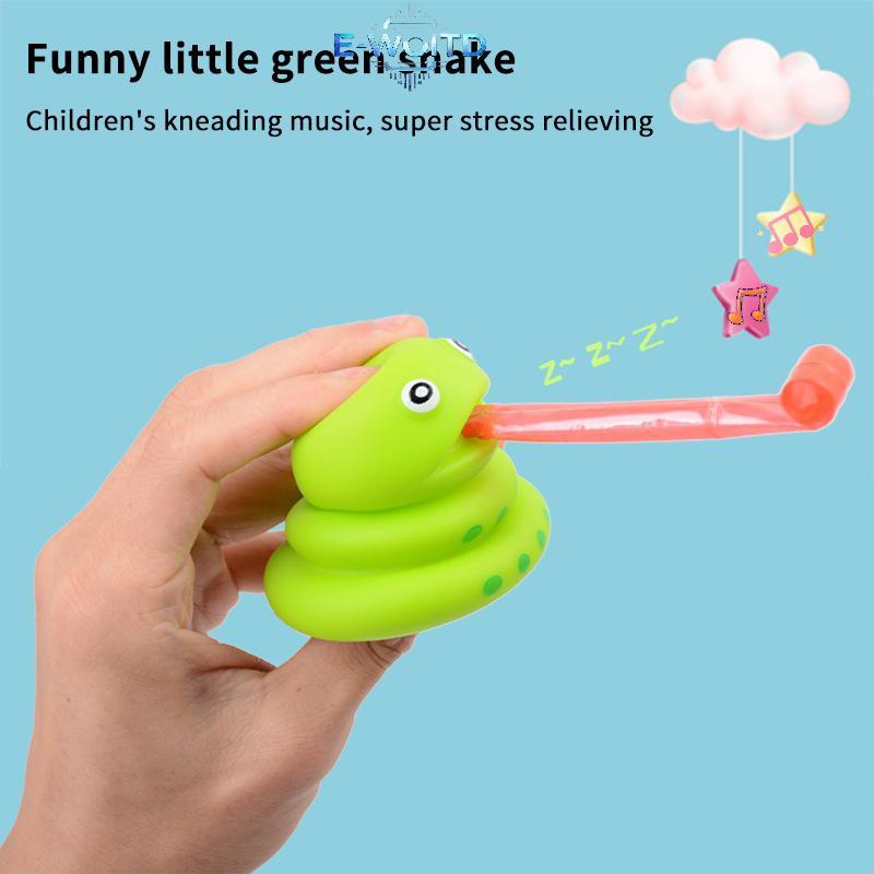 E-WOITD Trẻ Em Sáng Tạo Đàn Áp Rắn Đồ Chơi Pinch Rắn Stiing Lưỡi Ra Giảm Căng Thẳng Đồ Chơi Quà Tặng Cho Trẻ Em E-WOITD