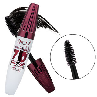 QCIY 7D Mascara Chống Thấm Nước Lâu Dài Tập Uốn Dày Mắt Mi Trang Điểm Đen 10g
