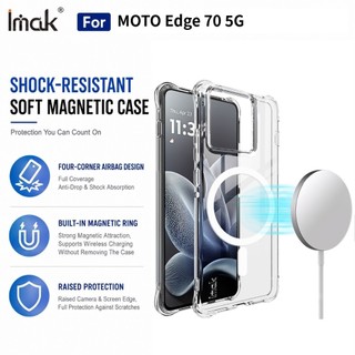 Ốp Lưng Từ Tính Moto Edge 70 50 Fusion 60 Neo 60S X70 Air 5G Chống Sốc Túi Khí Mềm TPU