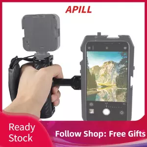 apill Camera Lồng Tay Cầm Bên Đa Năng Tiện Dụng Bằng Nhôm Tay Cầm 1/4 Vít Giày Lạnh Gắn Lên Xuống Có Thể Điều Chỉnh Cho Video Rig Chụp Ảnh
