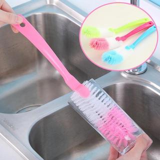 Combo 4 Cây Cọ Rửa Ly Bình Tay Cầm Dài Chống Bám Bẩn - Bộ Dụng Cụ Vệ Sinh Đáy Cốc Lọ Hoa Tiết Kiệm Công Sức 26cm Và 32cm