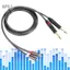apill ZJchao sang 1/4 Bộ chuyển đổi Dây kết nối âm thanh 1,5M Âm thanh nổi 6,35mm C A Phono Chèn Dây cáp có phích cắm mạ vàng cho micrô Bộ khuếch đại trộn mic