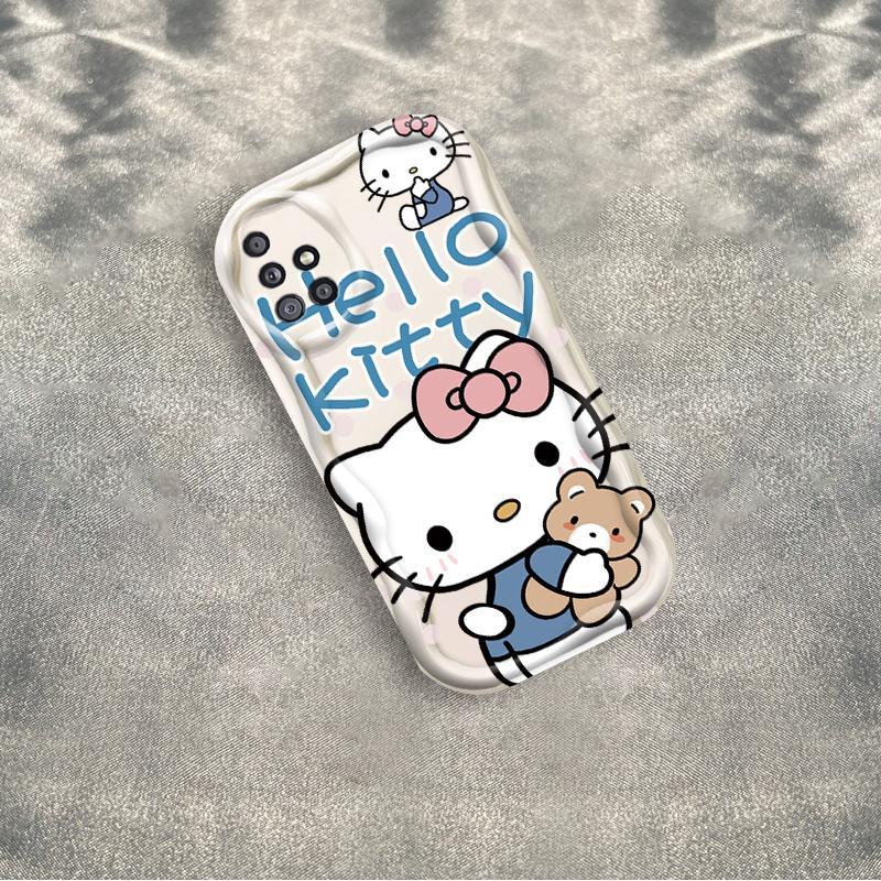 Thích Hợp Cho Samsung A51 A515F A71 A715F A31 4G 3D Bé Gái Mềm TPU Kitty Rilakkuma Ốp Điện Thoại Chống Sốc