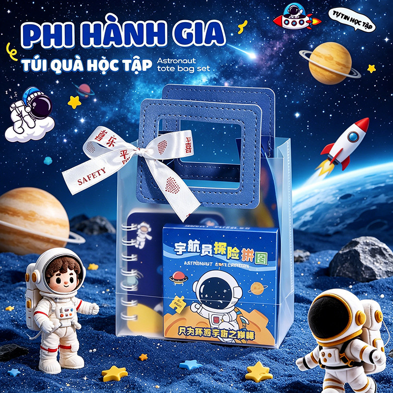 Túi Quà Văn Phòng Phẩm Hoạt Hình Cho Bé - Bộ Dụng Cụ Học Tập Dễ Thương, Sinh Nhật 1/6 Giá Tốt