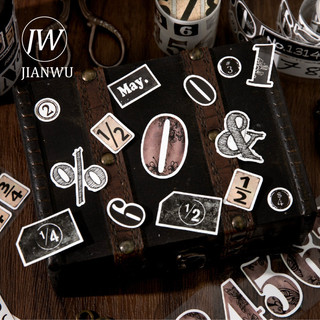 JIANWU Trang 7 Mặt Mây Series Vintage Số Phong Cảnh Chất Liệu Cắt Dán Thêu Sò Băng Sáng Tạo DIY Tạp Chí Văn Phòng Phẩm