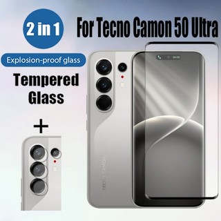 Tecno Camon 50 Ultra 5G 2 trong 1 Kính Cường Lực Bảo Vệ Màn Hình Cho Tecno Camon 30s 30 20 Pro Premier 4G 9D Kính Bảo Vệ Phim & Ống Kính Máy Ảnh