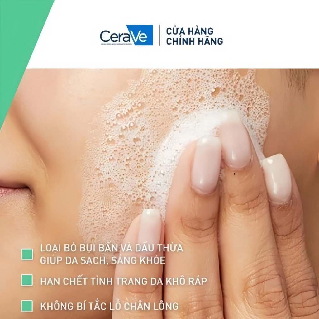 Sữa rửa mặt Cerave Foaming Cleanser, Hydrating Cleanser, SA Cleanser Cho Da Dầu Mụn 236ml Mới | BigBuy360 - bigbuy360.vn