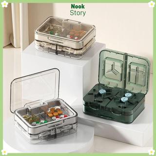 [Còn hàng] Hộp đựng 2 lớp trong suốt NOOKSTORY, 4 ngăn kín, kèm máy cắt