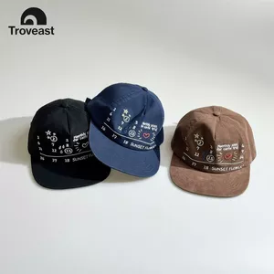 Mũ Số Độc Đáo Hàn Quốc Graffiti Kế Hoạch Hàng Tháng Mũ Viền Phẳng Nữ Xuân Hè Mặt Rộng Viền Nhỏ Che Nắng Mũ Bóng Chày Mũ Chống Nắng