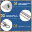 Dụng cụ cạo lò nướng thủy tinh Dụng cụ cạo làm sạch Dụng cụ cạo thích hợp cho cảm ứng và Dụng cụ cạo bếp trơn