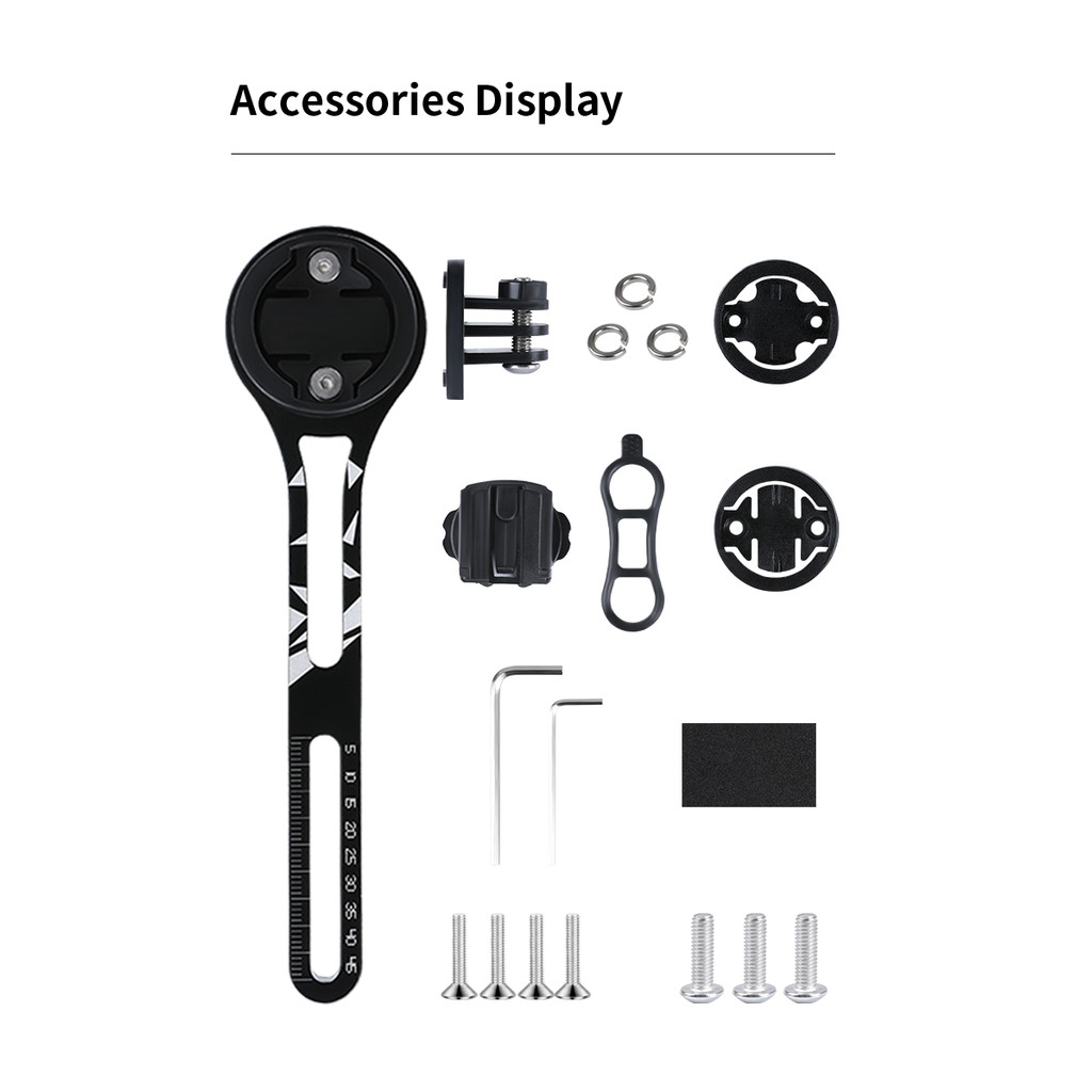Xe Đạp Tích Hợp Tay Cầm Giá Đỡ Máy Tính Cho Garmin Bryton Wahoo Xe Đạp Đường Bộ Đồng Hồ Tốc Độ Đèn Pha Sợi Carbon Gắn Chân Đế