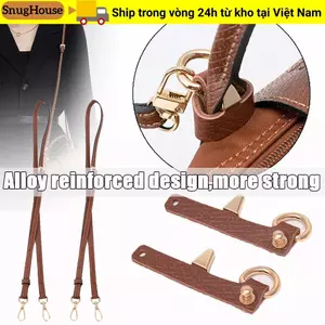 SNUGHOUSE Dây Da Thật Chính Hãng, Thắt Lưng Túi Xách Thay Thế Chuyển Đổi Không Đục Lỗ Hợp Kim Gia Cố Khóa Treo Cho Longchamp
