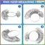 Bộ công cụ đo lường kích thước vòng 0-13 Bộ kích thước vòng kim loại Máy đo vòng kim loại Máy đo kích thước ngón tay & vòng tay