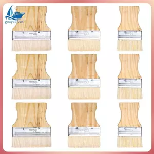 Bộ cọ sơn lớn, cọ sơn lớn có tay cầm bằng gỗ, thích hợp cho nghệ sĩ, học sinh và những người đam mê DIY