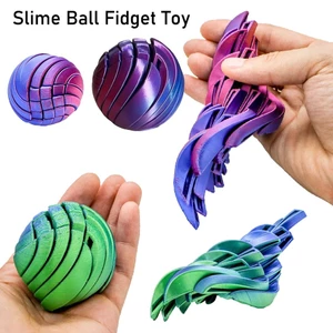 Sáng Tạo Twistsphere Slime Ball Fidget Đồ Chơi 3D In Hình Lưu Lượng Lỏng Thiết Kế Xoay Chống Căng Thẳng Di Động Đồ Chơi Cảm Giác Quà Tặng