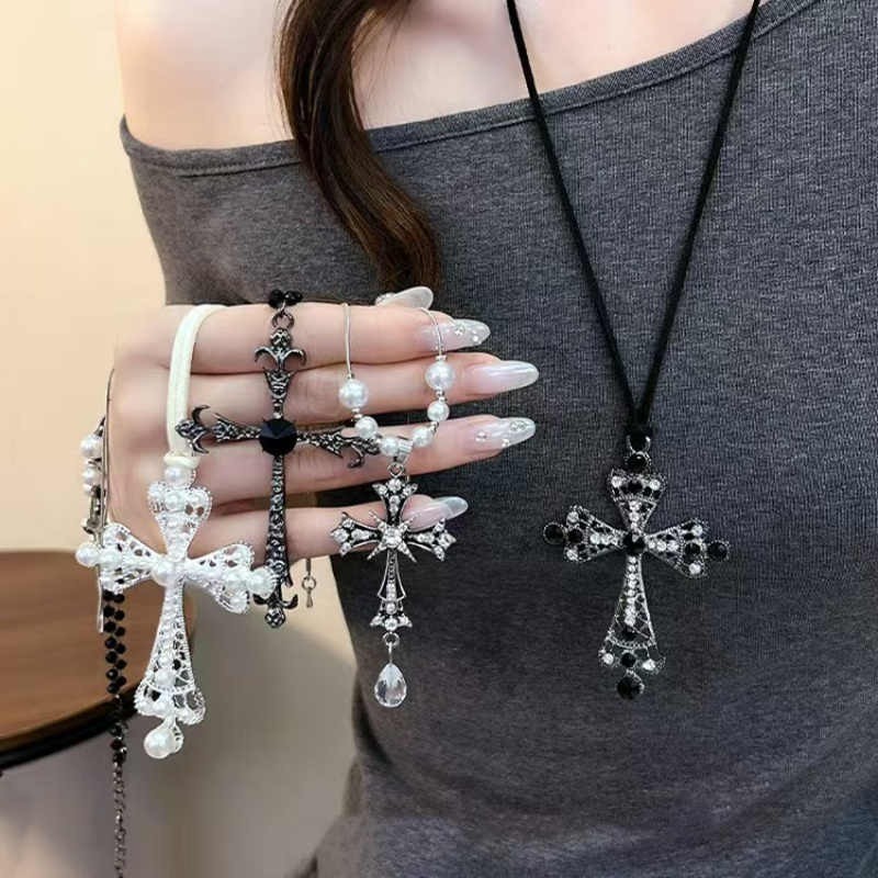 Vòng cổ phong cách mới Hàn Quốc Vòng cổ thời trang chéo nữ Phụ kiện thời trang