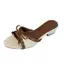TT Nữ Nơ Nêm Gót Giày Sandal Dép Mùa Hè 2026 Phong Cách Mới Giày Sandal Mũi Mở Không Mài Chân