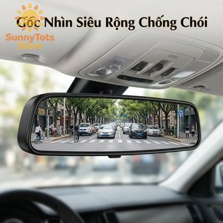 Gương chiếu hậu góc rộng Chống chói Tầm nhìn rõ ràng Lắp đặt dễ dàng Phù hợp với tất cả các ô tô Ống kính cong