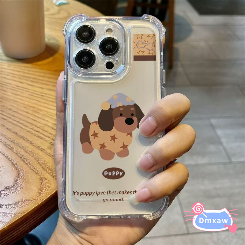 Ốp Điện Thoại Dachshund Dễ Thương Cho Samsung Galaxy M62 M56 M55 M54 M53 M52 M51 M44 M42 M40 M36 M35 M34 M33 M32 M31S M31 Prime M30S M30 4G 5G Vỏ Mềm Ngôi Sao Hoạt Hình Bốn Góc