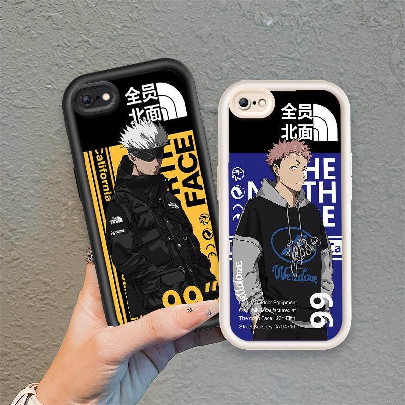 Ốp Lưng Cho iPhone 6 6s 7 8 se2020 Plus Hoạt Hình Silicon Phụ Kiện Vỏ Điện Thoại Mềm TPU Jujutsu Kaisen Anime Mắt Thiên Thần Chống Sốc Ốp Lưng