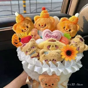Gấu Bơ Hoàn Thành Hoạt Hình Búp Bê Búp Bê Bó Hoa Cô Gái Dễ Thương Trái Tim Quà Tặng Sinh Nhật 38 Ngày 520 Bạn Gái Miễn Phí 4.22
