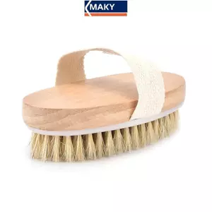 MAKY Mới 1 Da Khô Toàn Thân Bàn Chải Lông Tự Nhiên Bàn Chải spa Mềm Massage Tắm Nhà VN