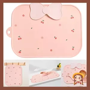 Li Có Thể Gập Lại Ăn Tối Placemat Cho Trẻ Tập Đi Trẻ Em Placemats Silicone Tablemats Đĩa Ăn Cho Bé Thảm Chống Trượt Có Thể Tái Sử Dụng